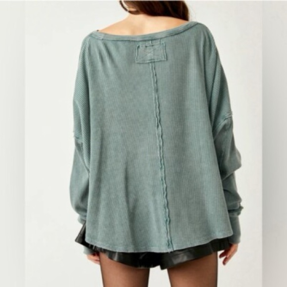 NEW Free People Microphone Drop Thermal Top - Picture 4 of 12